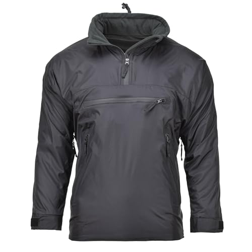 MFH Brand Thermojacke Leichte Kapuze Sportbekleidung Anorak Sportjacke NEU, Schwarz, Groß von Militar