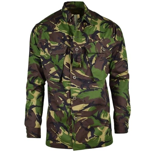 Original British Army Feldjacke - Combat DPM Military Shirt - 95 Leichte Jacke für Herren Neu, Camouflage, XL Tall von Militar