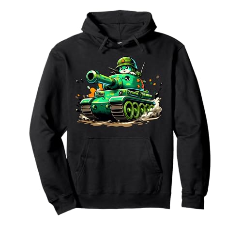 Cartoon Panzer Jungen Armee Panzer Militär Abenteuer Pullover Hoodie Cartoon Panzer Jungen Armee Panzer Militär Abenteuer Pullover Hoodie von Military Adventure outfits for Kids