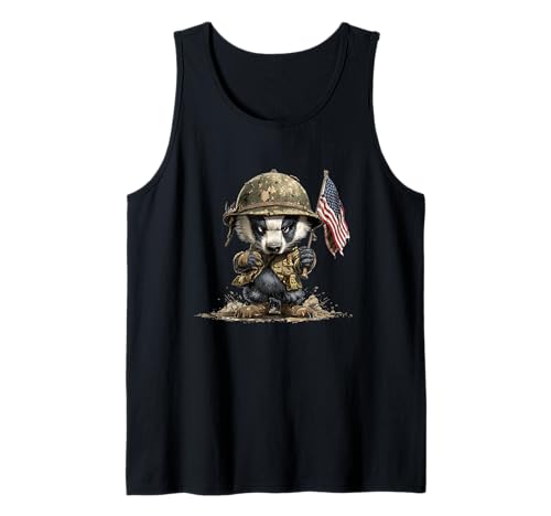 Militärisches Dachs Kostüm für Damen und Herren Tank Top Militärisches Dachs Kostüm für Damen und Herren Tank Top von Military Badger Outfit