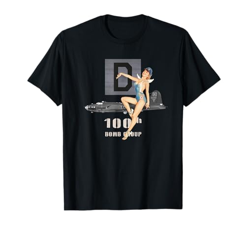 Pinup Girl Die blutige 100. Gruppe und B17 Flying Festung T-Shirt von Military history