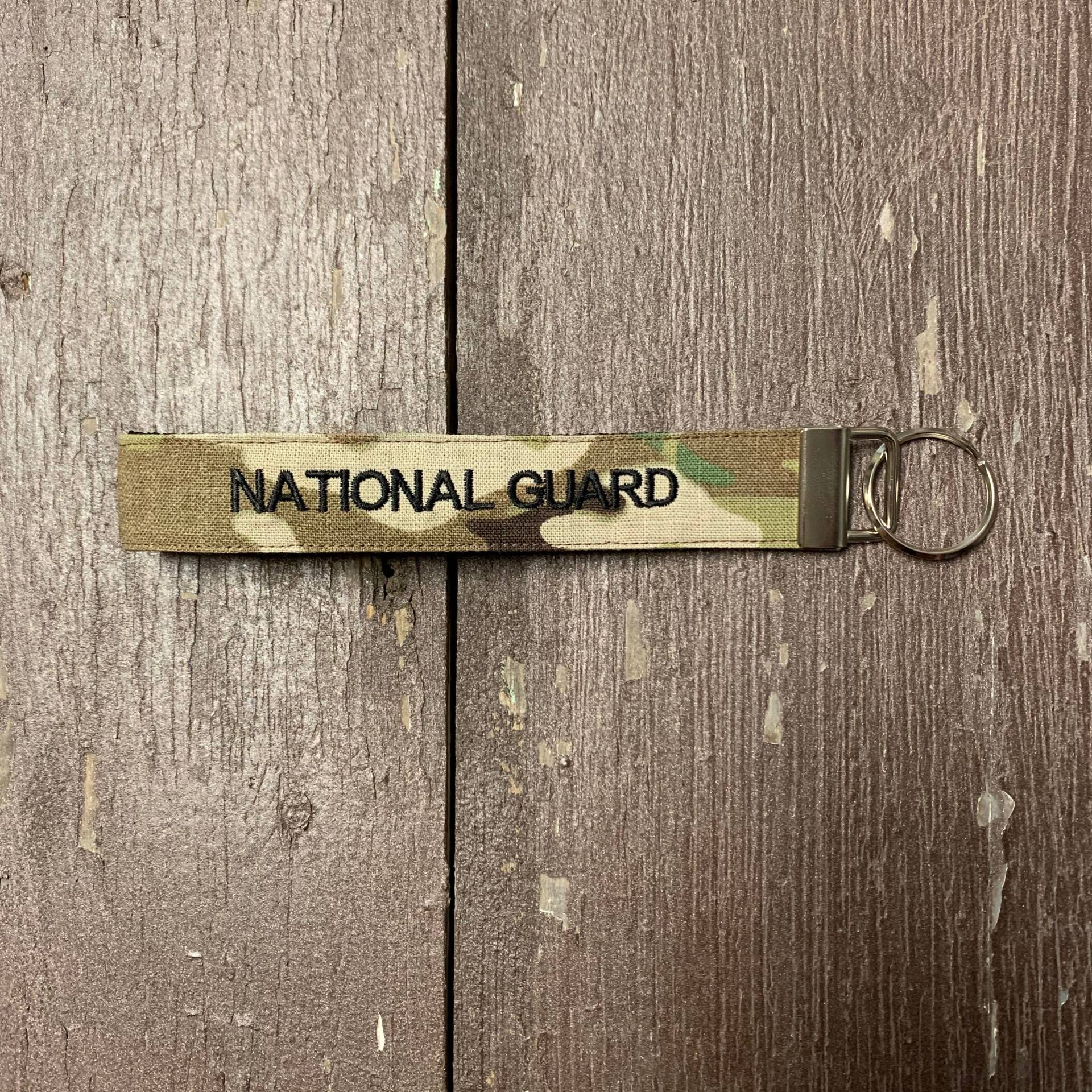 Nationalgarde Bestickter Schlüsselanhänger Militär Schlüsselanhänger Nationalgarde Bestickter Schlüsselanhänger Militär Schlüsselanhänger von MilitaryApparelCo
