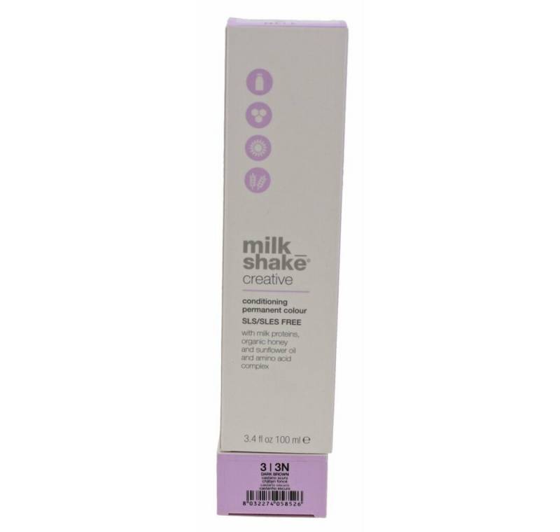 Milk Shake Mascara Creative Conditioning Permanent Colour 3 Natural dark brown 100ml von Milk Shake