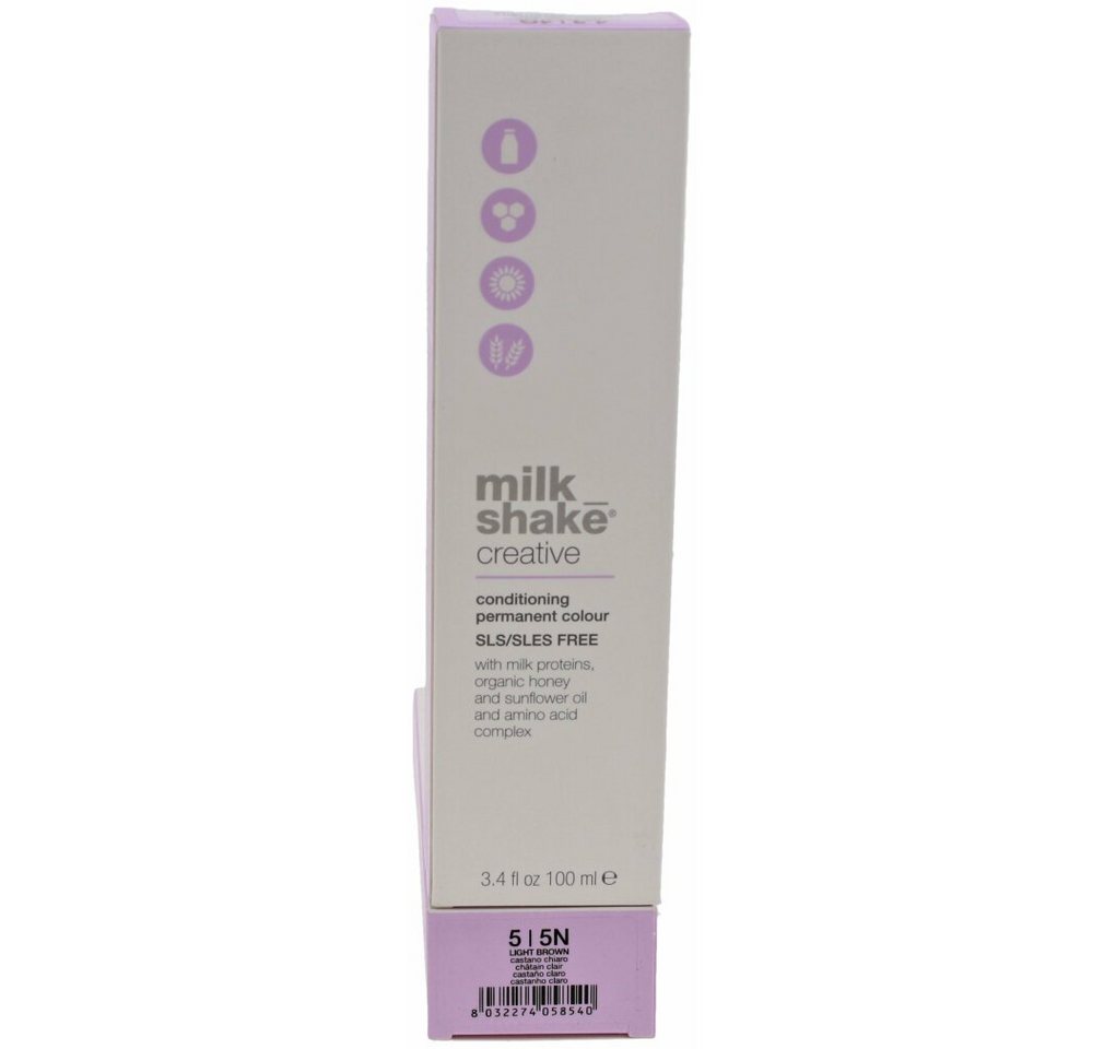 Milk Shake Mascara Creative Conditioning Permanent Colour 5 Natural light brown 100ml von Milk Shake