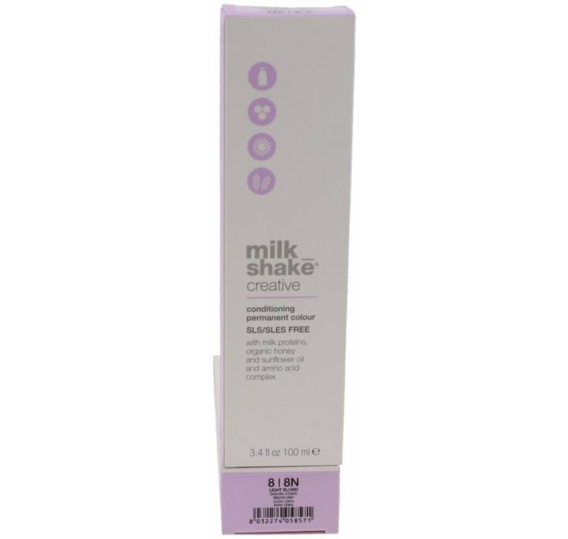 Milk Shake Mascara Creative Conditioning Permanent Colour 8 Natural light blond 100ml von Milk Shake