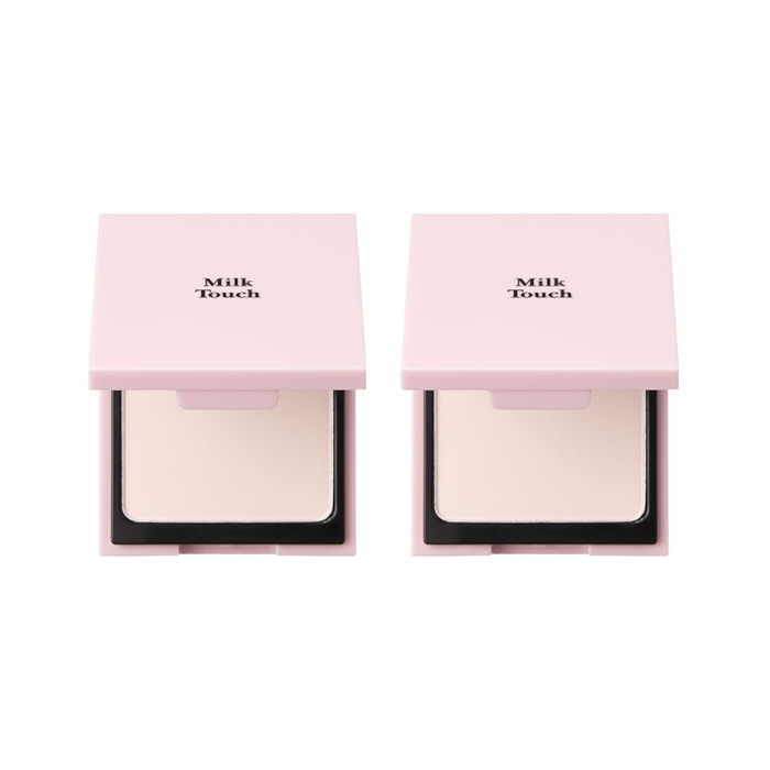 Milk Touch - All-Day Perfect Blurring Fixing Pact - 10g (2ea) Set von Milk Touch