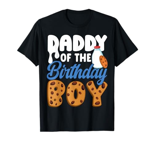 Daddy of The Birthday Boy Milk and Cookies 1. Geburtstag T-Shirt von Milk and Cookies 1st Birthday Family Co
