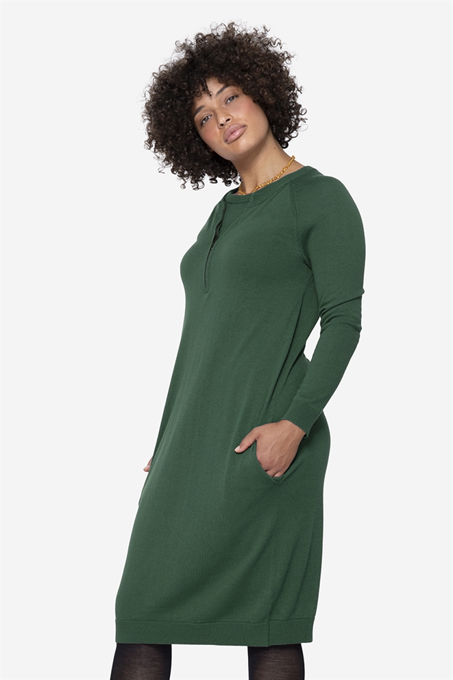 Grünes Stillkleid mit Merinowolle von Milker