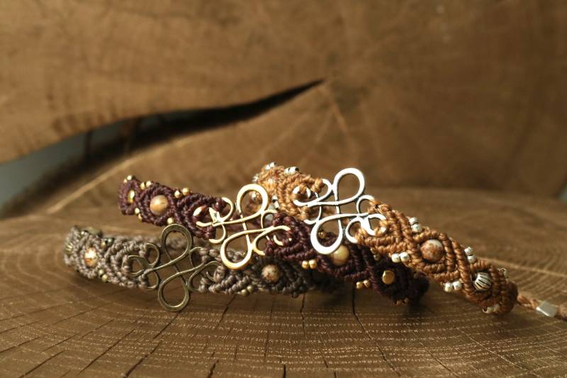 Mini Venus | Makramee Armband Fußschmuck Fußkettchen Weihnachtsgeschenk Geburtstagsgeschenk Natursteinperle Heilsteinperlen Heilstein von Milkramee