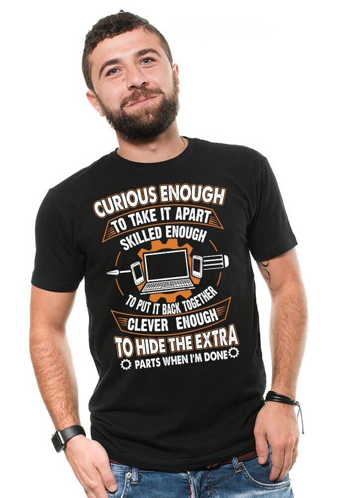 Lustiges Computer Reparatur T-Shirt Curious Enough Techniker Geschenk Lustiges Computer Reparatur T-Shirt Curious Enough Techniker Geschenk von MilkyWayTshirts