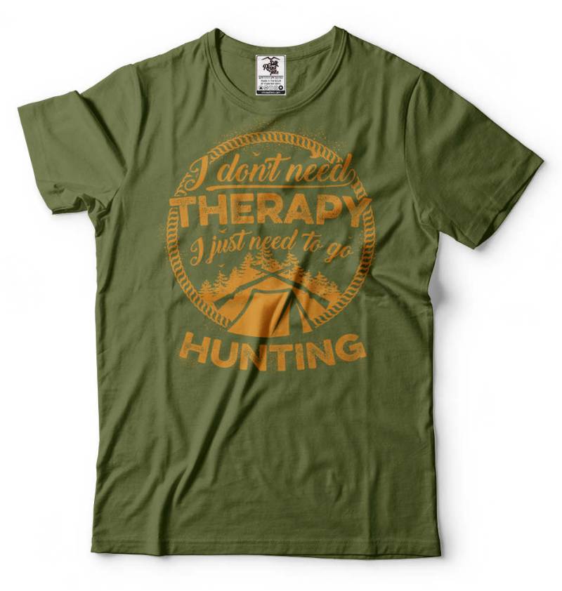 Lustiges Jagd-T-Shirt Therapie Alternative, Jäger Geschenk Lustiges Jagd-T-Shirt Therapie Alternative, Jäger Geschenk von MilkyWayTshirts