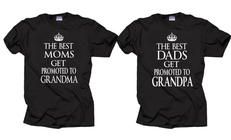 New Großeltern Passende T-Shirts Baby Ankündigung Geschenk von MilkyWayTshirts