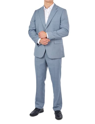 Mill&Tailor Herren Anzug in Grau I Modern & sportlich I Sakko & Anzughose I 2-teiliger Anzug für Männer I Übergrößen gerechte Passform (as3, Numeric, Numeric_102, Regular, Regular, Grau) von Mill&Tailor