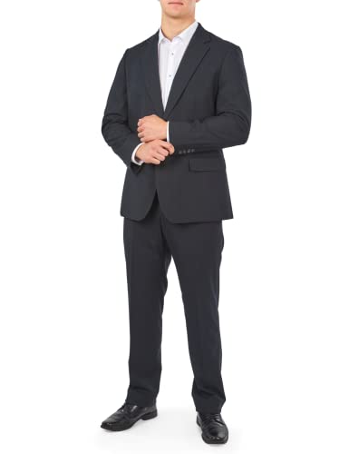 Mill&Tailor Herren Anzug in Marine mit Streifen Größe 26 I Sakko & Anzughose I 2-teiliger Herrenanzug I Modern & Sportlich I Übergrößen gerechte Passform I Jackett & Hose für Herren von Mill&Tailor