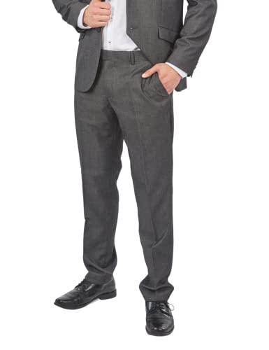 Mill&Tailor Herren Hose Carl Anthrazit I Graue Hose Herren I Baukasten System I Hose für Männer mit angenehmen Fit I Auch für kräftige Männer von Mill&Tailor