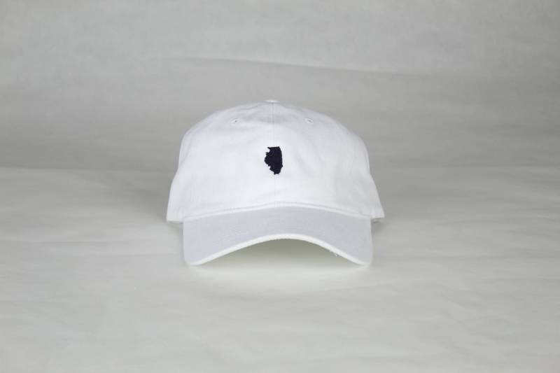 Weiße Illinois Hut von MillCityMadeApparel