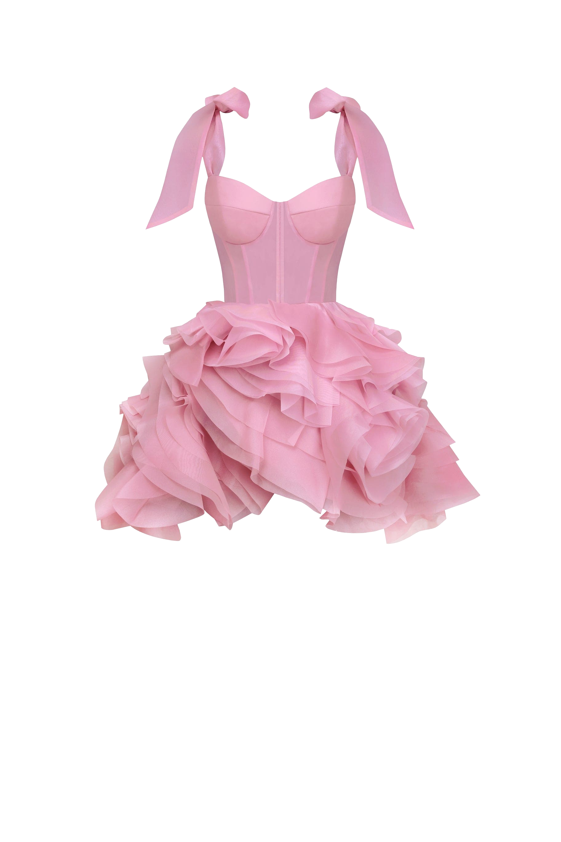 Danceable mini with ruched flower appliques, Garden of Eden - Pink - L - Milla - Mini dresses Danceable mini with ruched flower appliques, Garden of Eden - Pink - L - Milla - Mini dresses von Milla