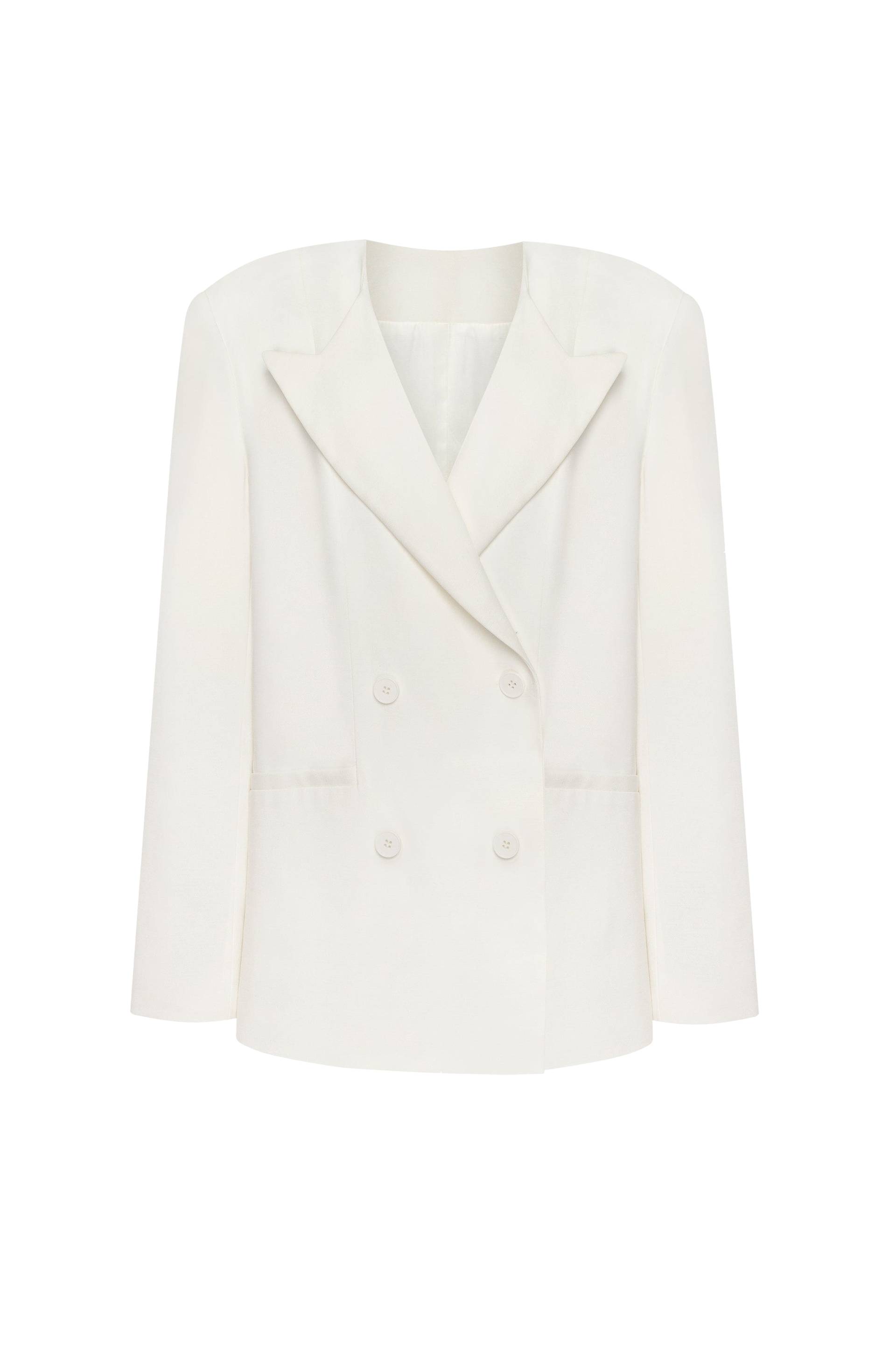 Panache white single-breasted blazer, Xo Xo - White - ONE SIZE - Milla - Blazers Panache white single-breasted blazer, Xo Xo - White - ONE SIZE - Milla - Blazers von Milla