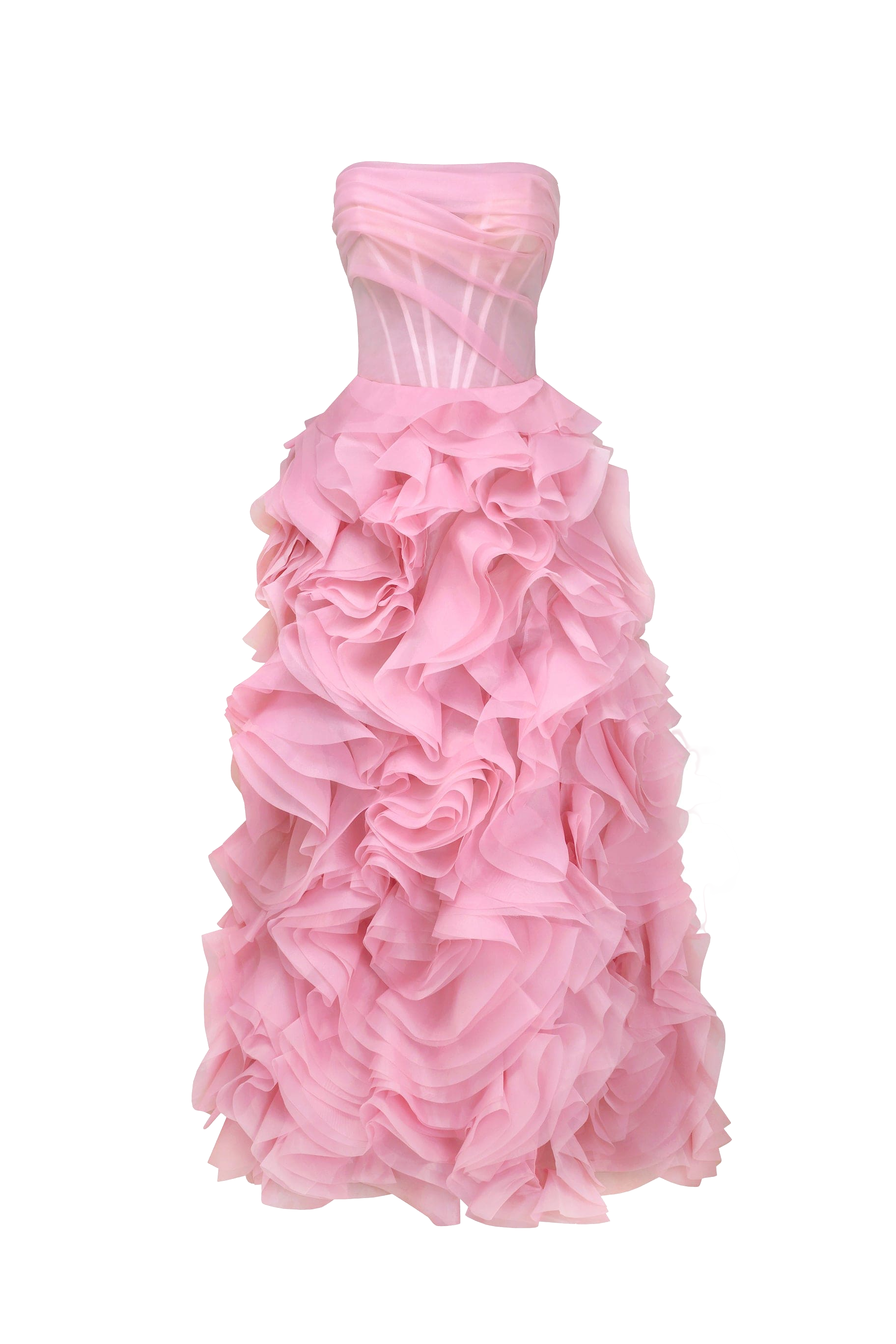 Voluminous rose appliques pink maxi dress, Garden of Eden - Pink - XXS - Milla - Maxi dresses Voluminous rose appliques pink maxi dress, Garden of Eden - Pink - XXS - Milla - Maxi dresses von Milla