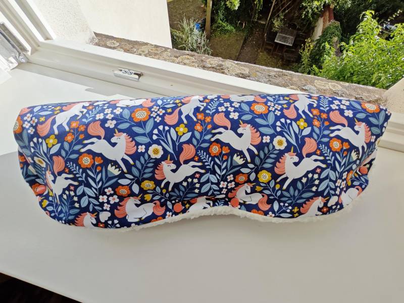 Kinderwagenmuff 1x Sofort Verfügbar in Dunkelblau Kinderwagen Handmuff Kuschlig Warm Geschenk Geburt Baby Buggy Mit Süßem Einhornmotiv von MillaLouise