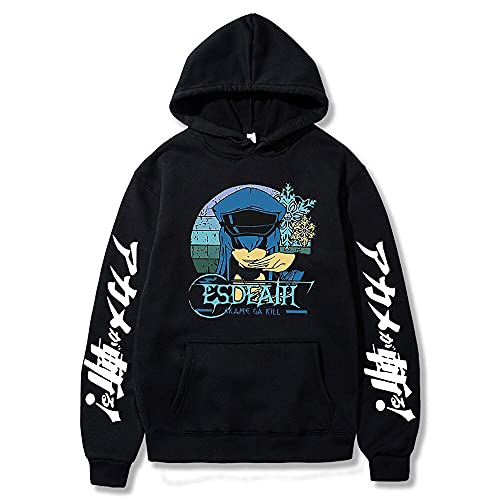 Akame Ga Kill Hoodie Esdeath Empire Night Raid Akame Graphic Pullover Sweatshirt Herren Damen Langarm Harajuku Trainingsanzug von Millay