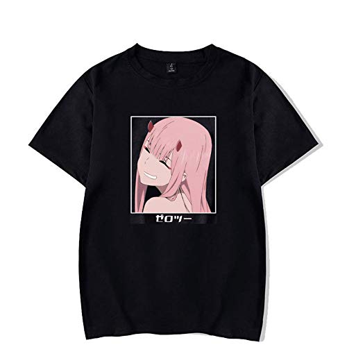 Darling in The FRANXX T-Shirts Anime Figures Zero Two Kurzarm-Oberteile mit bedruckter Grafik für Männer und Frauen von Millay