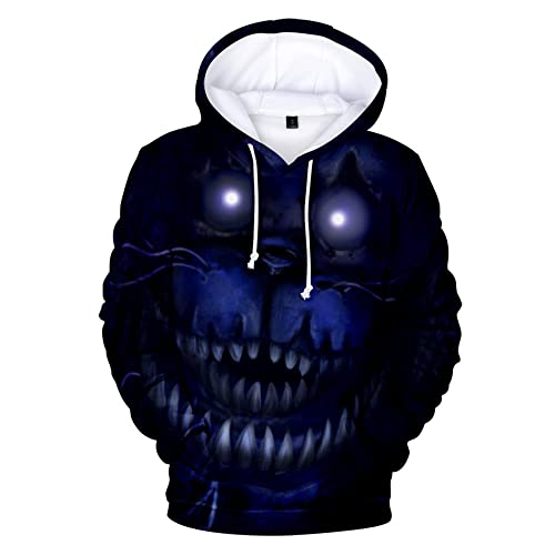 Millay FNAF Hoodies 3D gedruckt Spiel Langarm-Pullover mit Kapuze für Erwachsene/Jugendliche von Millay