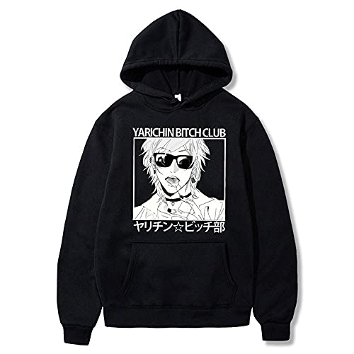 Yarichin B Club Hoodie Yuri Tamura Anime Grafik Bedruckte Pullover Sweatshirts Männer Frauen Hip Hop Streetwear von Millay