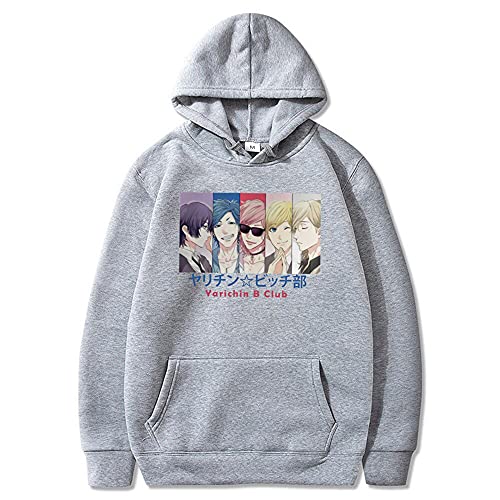 Yarichin B Club Hoodie Yuri Tamura Anime Grafik Bedruckte Pullover Sweatshirts Männer Frauen Hip Hop Streetwear von Millay