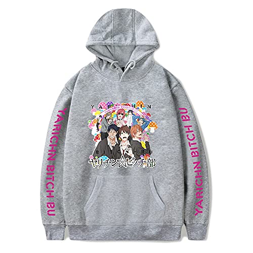 Yarichin B Club Hoodie Yuri Tamura Anime Grafik Bedruckte Pullover Sweatshirts Männer Frauen Hip Hop Streetwear von Millay