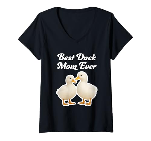Damen Beste Entenmutter Aller Zeiten - Call Ducks T-Shirt mit V-Ausschnitt von Miller Sye