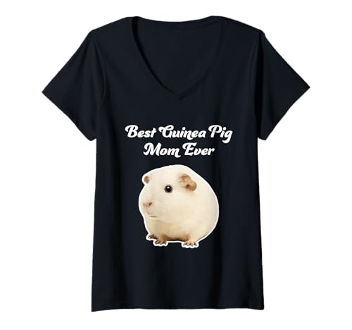 Damen Beste Meerschweinchen-Mama Aller Zeiten - Amerikanische Meerschweinchen T-Shirt mit V-Ausschnitt von Miller Sye