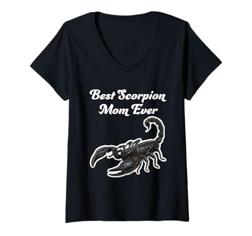 Damen Beste Skorpion-Mama Aller Zeiten - Emperor Scorpions T-Shirt mit V-Ausschnitt von Miller Sye