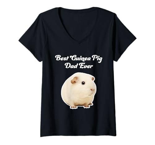 Damen Der Beste Meerschweinchenvater Aller Zeiten - Amerikanische Meerschweinchen T-Shirt mit V-Ausschnitt von Miller Sye