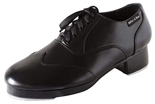 Miller & Ben Tap Shoes; Triple Threat; All Black Medium Width Tap Shoe (39.5 EU) von Miller & Ben