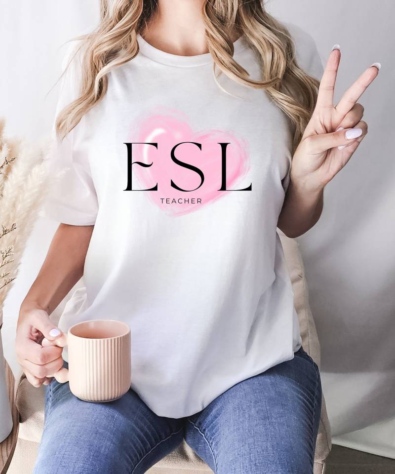 Esol Esl Multilingual Teacher Shirt Student World Languages Special Education Spanish English As A Second Gift Appreciation Bilingual Globe von MillerManufaktur