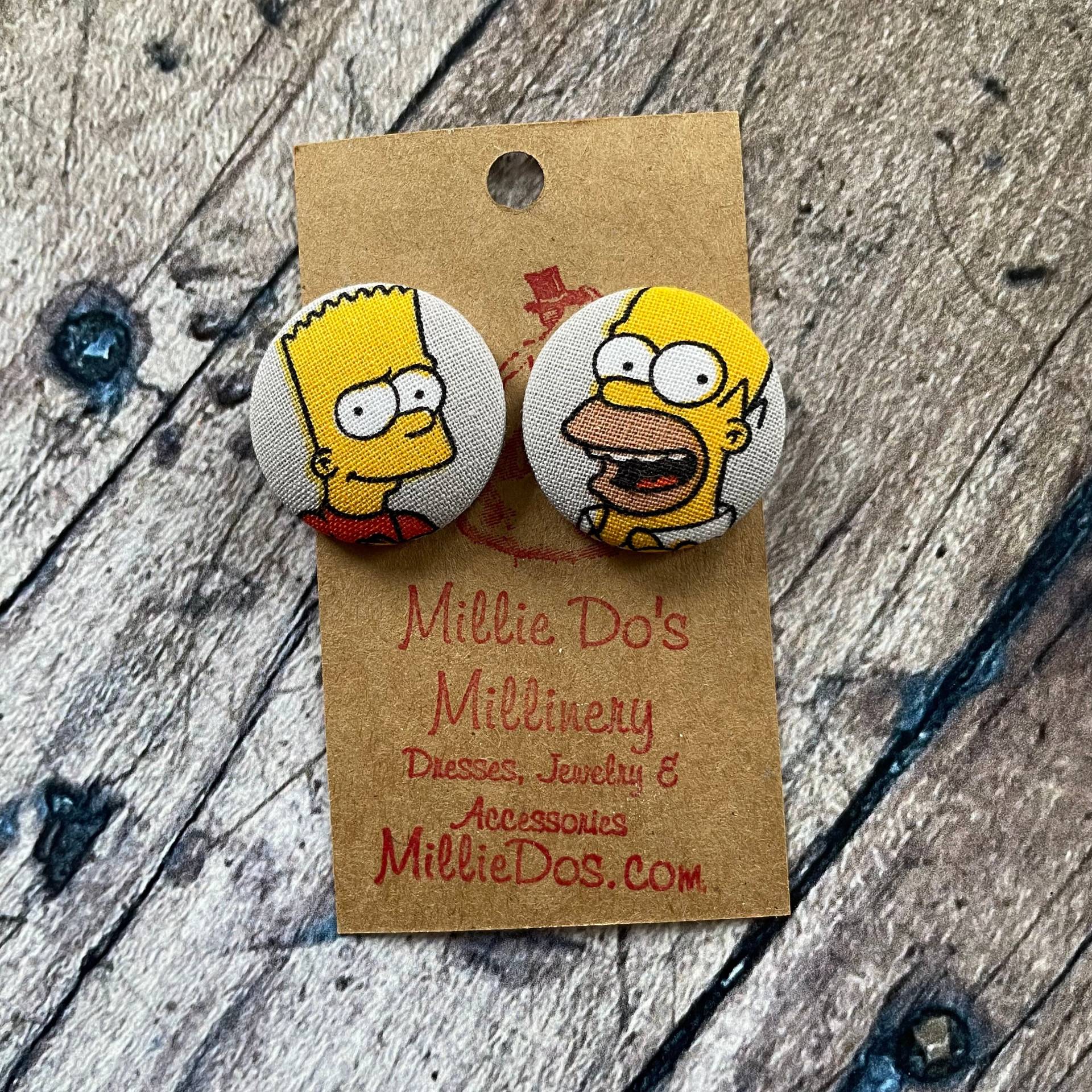 Simpsons Ohrringe 1, 1 Zoll 5 Bilder Zur Auswahl von MillieDoMillinery