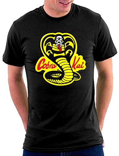 Million Nation Cobra Kai T-Shirt, Größe M, Schwarz von Million Nation