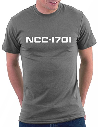 Million Nation NCC-1707 USS Enterprise T-Shirt, Größe XXL, Darkgrey von Million Nation