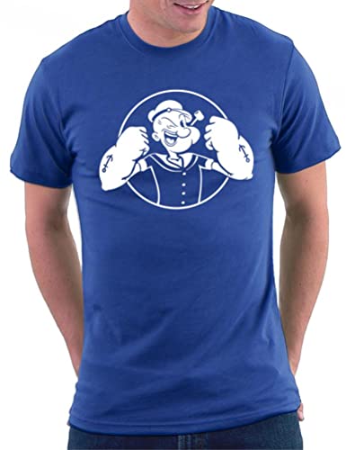 Million Nation Popeye Power T-Shirt, Größe XL, Royal von Million Nation