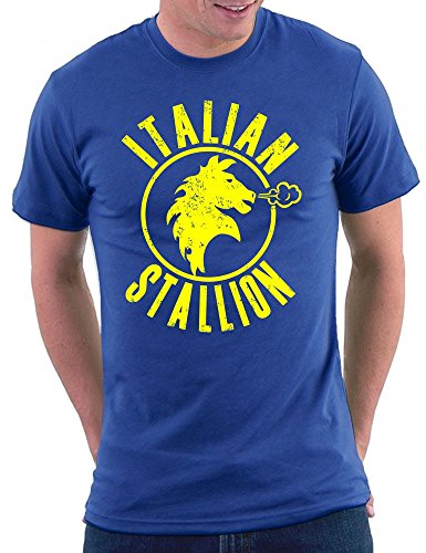 Million Nation Rocky Italian Stallion T-Shirt, Größe XL, Royal von Million Nation