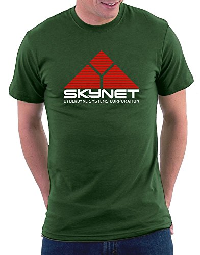 Terminator Skynet T-shirt, Größe M, Bottlegreen von Million Nation