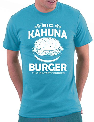 Pulp Fiction The Big Kahuna Burger T-Shirt, Größe L, Azure von Million Nation
