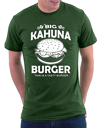 Pulp Fiction The Big Kahuna Burger T-Shirt, Größe XXL, Bottlegreen von Million Nation