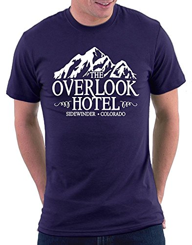 Shining Overlook Hotel T-shirt, Größe XL, Navy von Million Nation