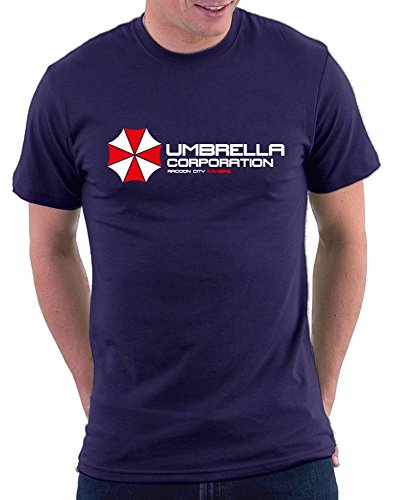 Umbrella Resident Evil T-Shirt, Größe M, Navy von Million Nation