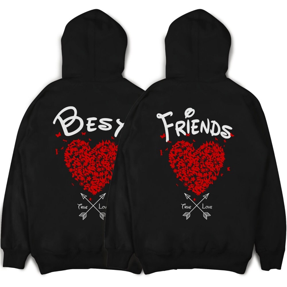 Best Friends Pullis Für Beste Freundinnen Bff Hoodies Freundschafts Pullover Herzen Xs - 3Xl Million Threads ® von MillionThreads