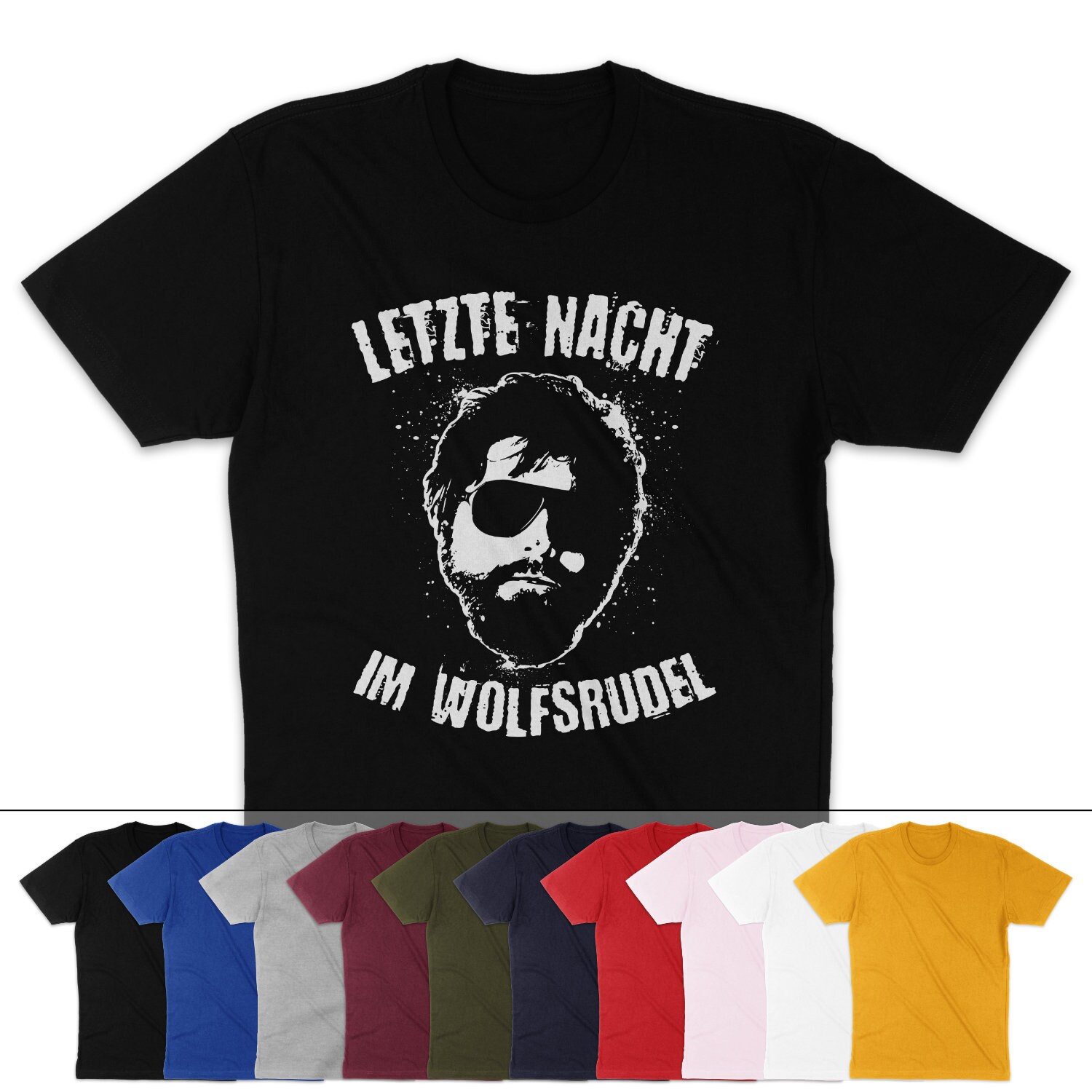 Jga Shirt Hangover Letze Nacht Im Wolfsrudel Junggesellenabschied T-Shirts Herren von MillionThreads