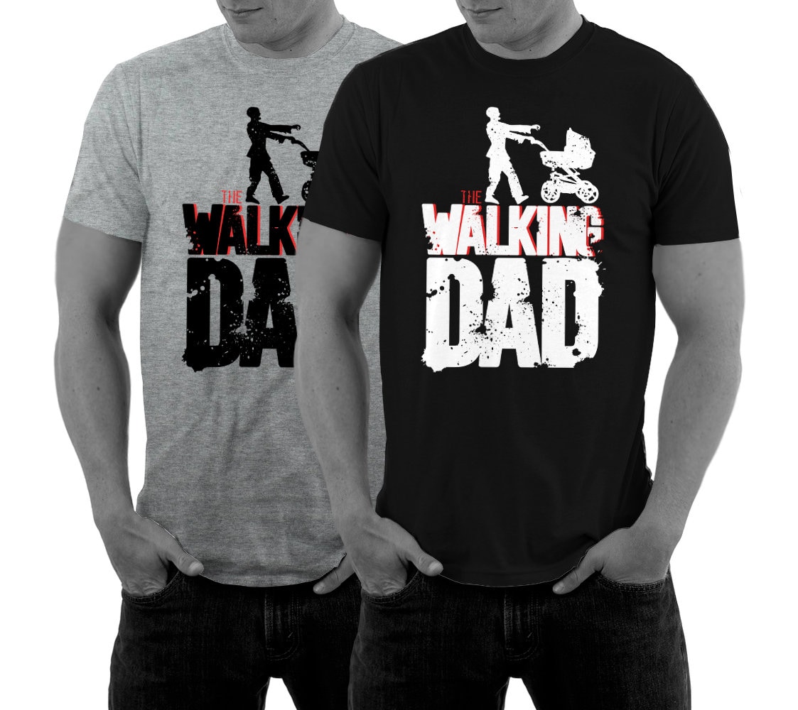 The Walking Dad Vatertag T-Shirt Fun Shirt Für Papa Fathers Day Dad Väter von MillionThreads