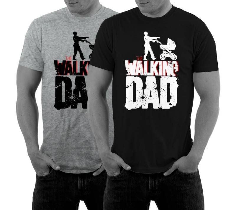 The Walking Dad Vatertag T-Shirt Fun Shirt Für Papa Fathers Day Dad Väter von MillionThreads